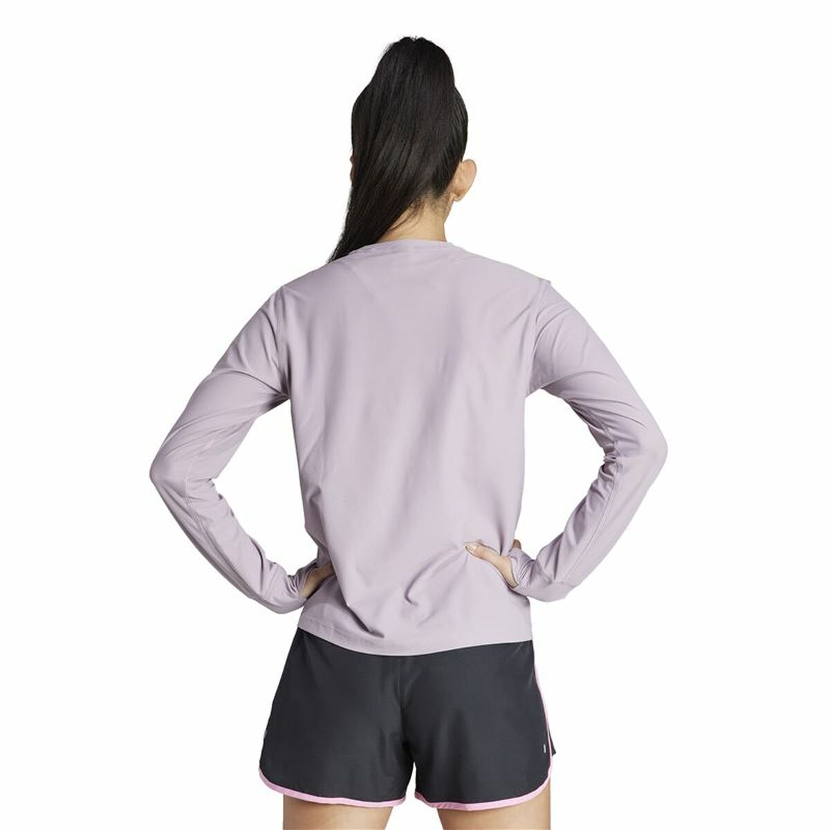Image secondaire de Tee-shirt Manches Longues Femme Adidas Own the Run Violet