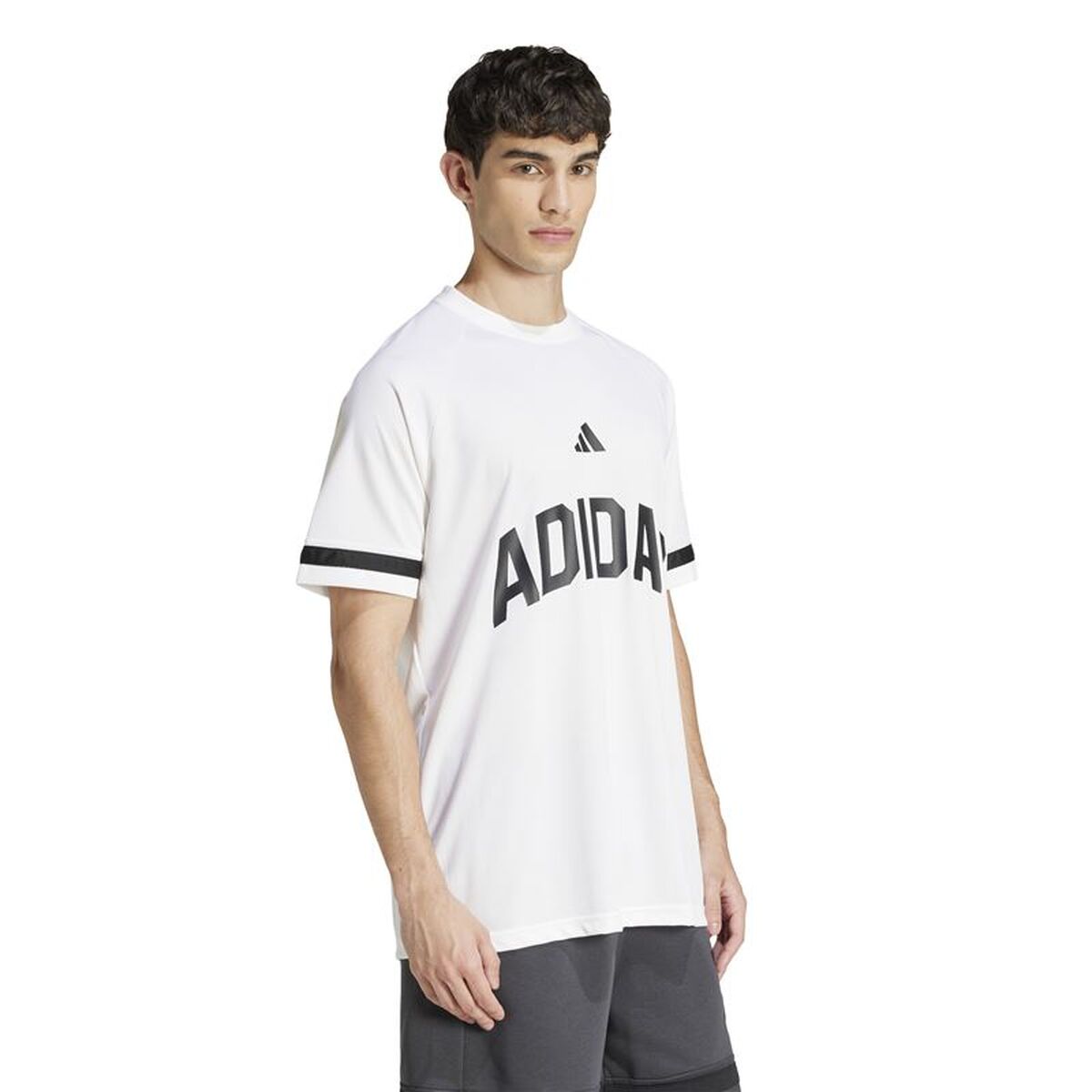 Heren-T-Shirt met Korte Mouwen Adidas Us Sport Wit