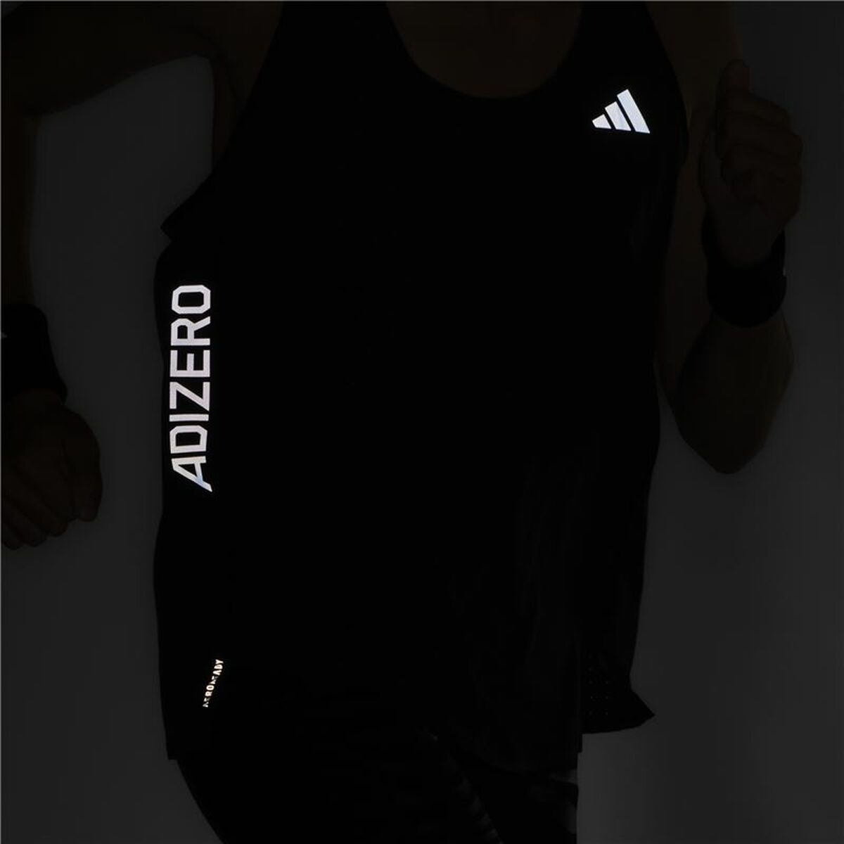 Men’s Sleeveless T-shirt Adidas Adizero Snglt