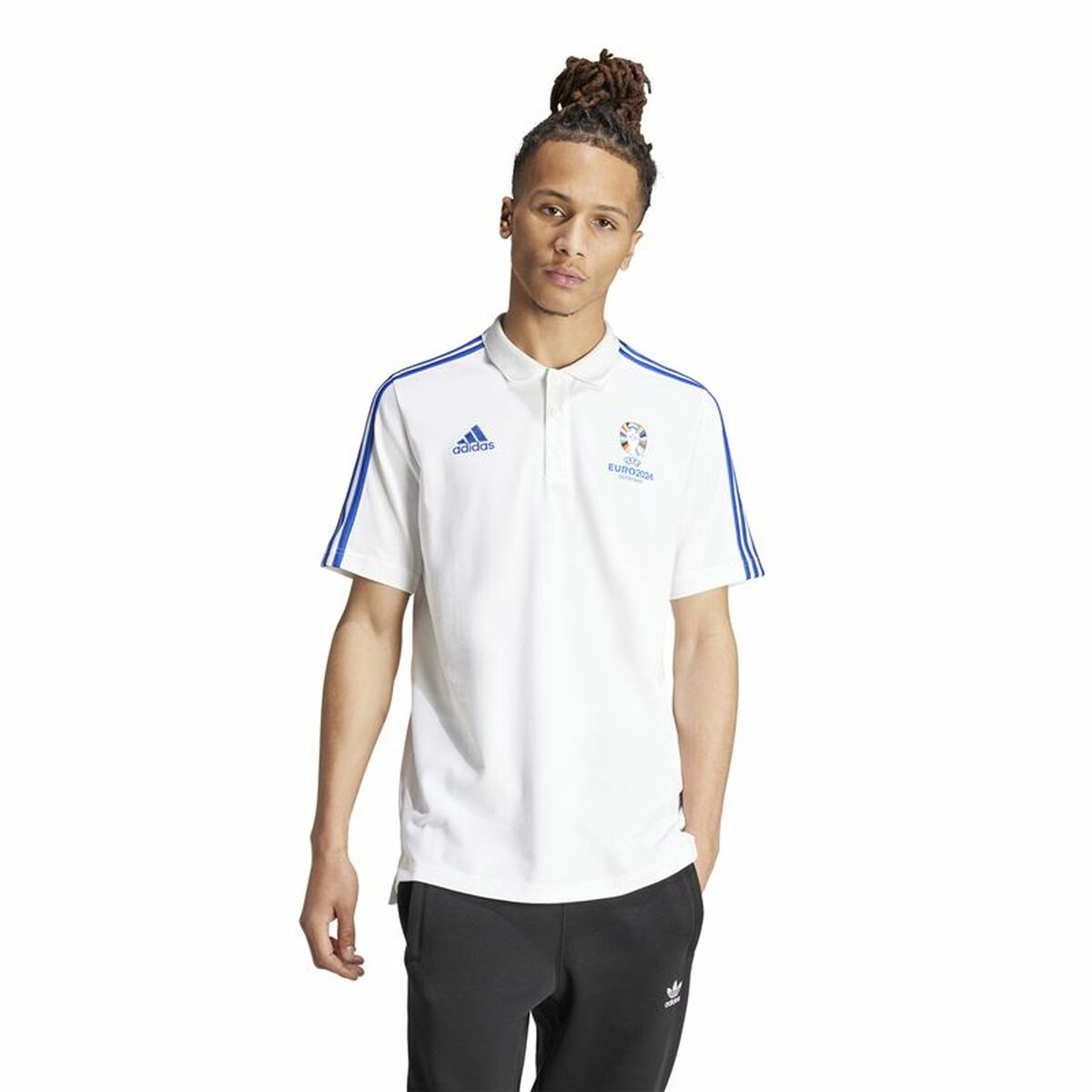 Image secondaire de Polo à manches courtes homme Adidas Emblem Euro 2024 (S)