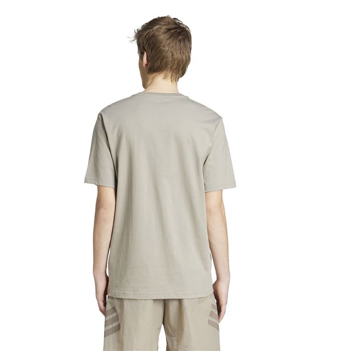 Heren-T-Shirt met Korte Mouwen Adidas Future Icons 3stripes Beige Lichtbruin