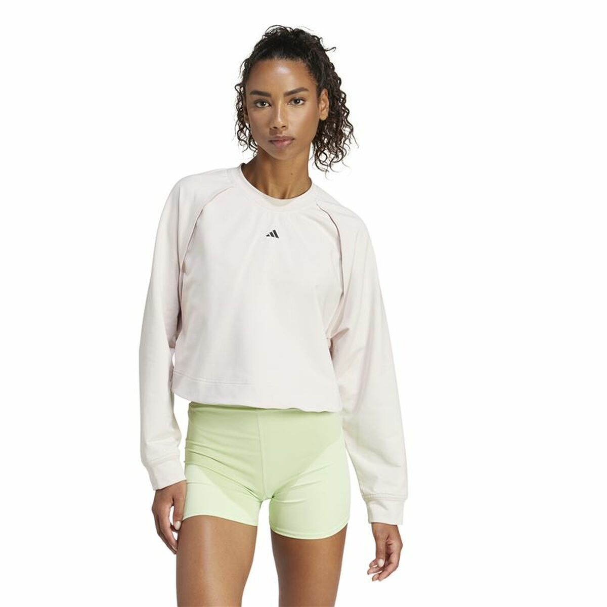 Image secondaire de Sweat sans capuche femme Adidas Essentials Power Cover Up Blanc XS
