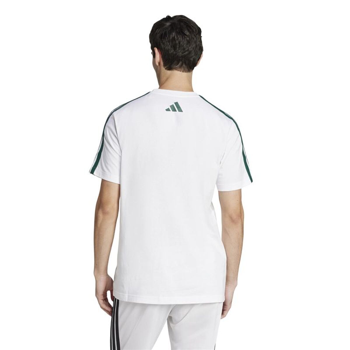 Mens Short Sleeve T-Shirt Adidas JJ3868 White