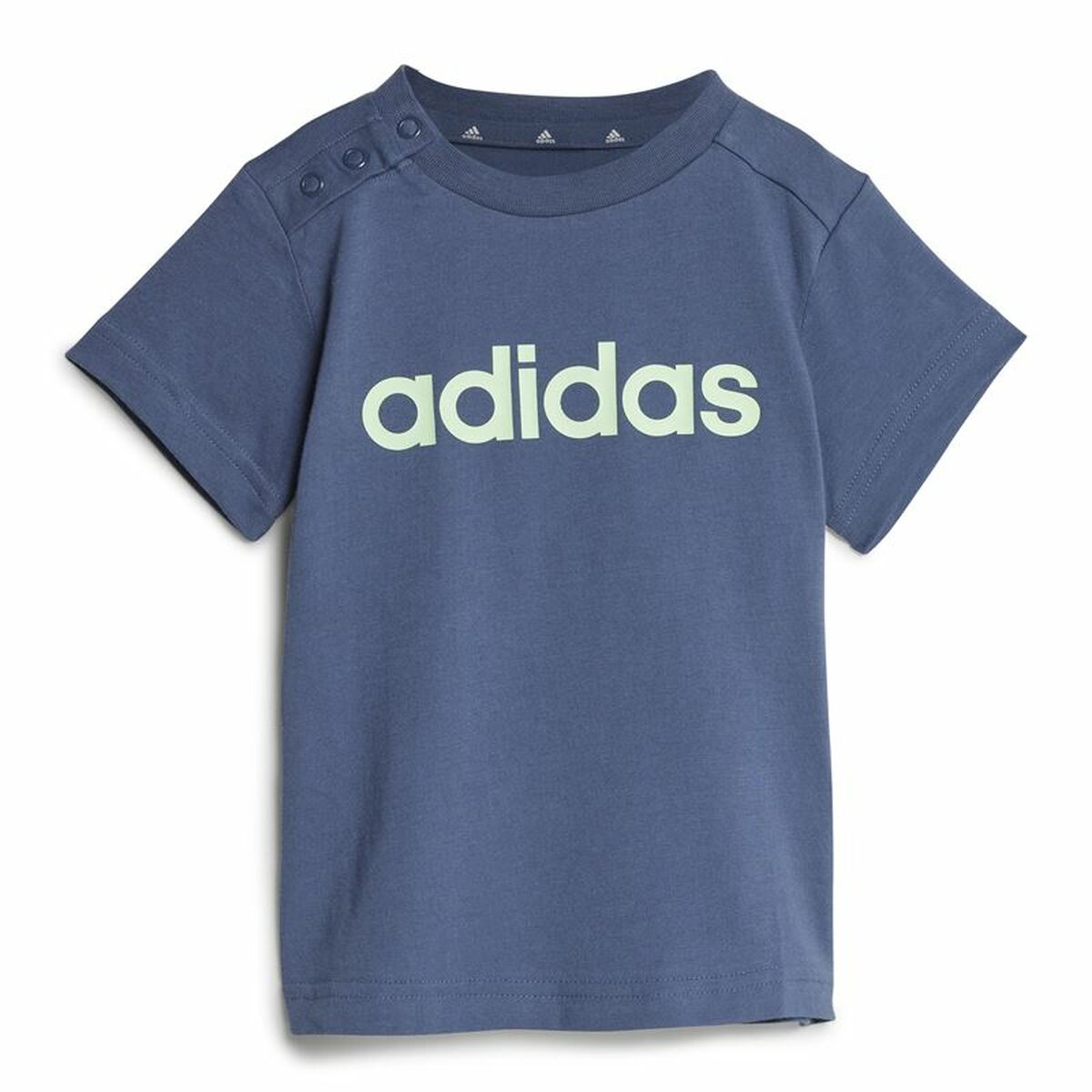 Sports Outfit for Baby Adidas I Lin Co Set Infantil Blue Grey Multicolour