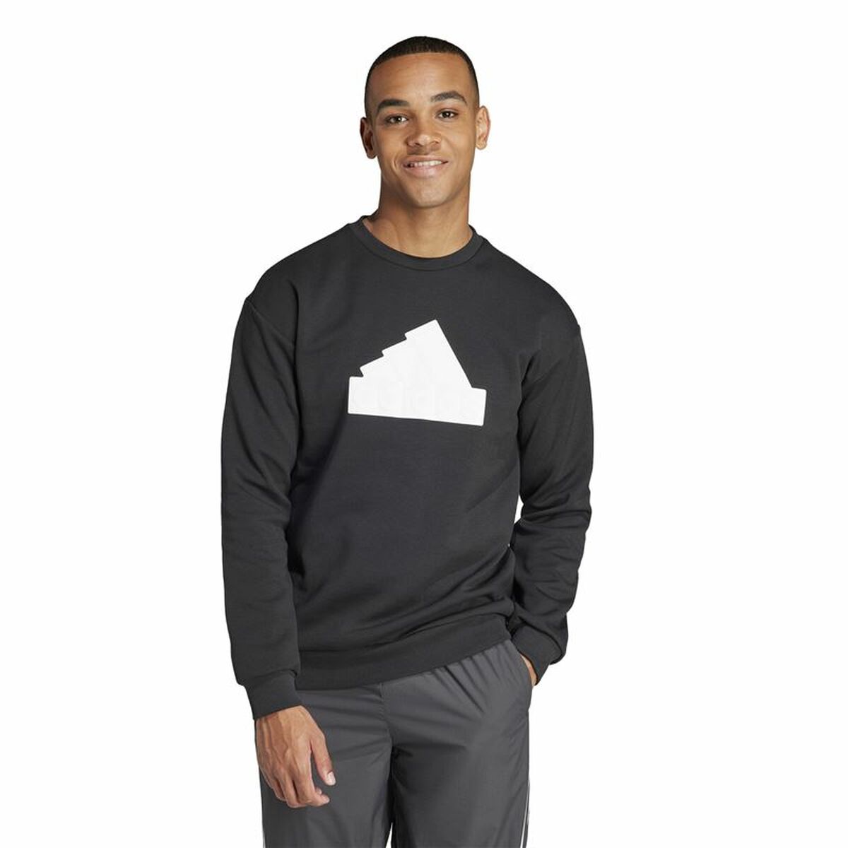 Image secondaire de Sweat sans capuche homme Adidas Fi Bos Crw Noir XXL