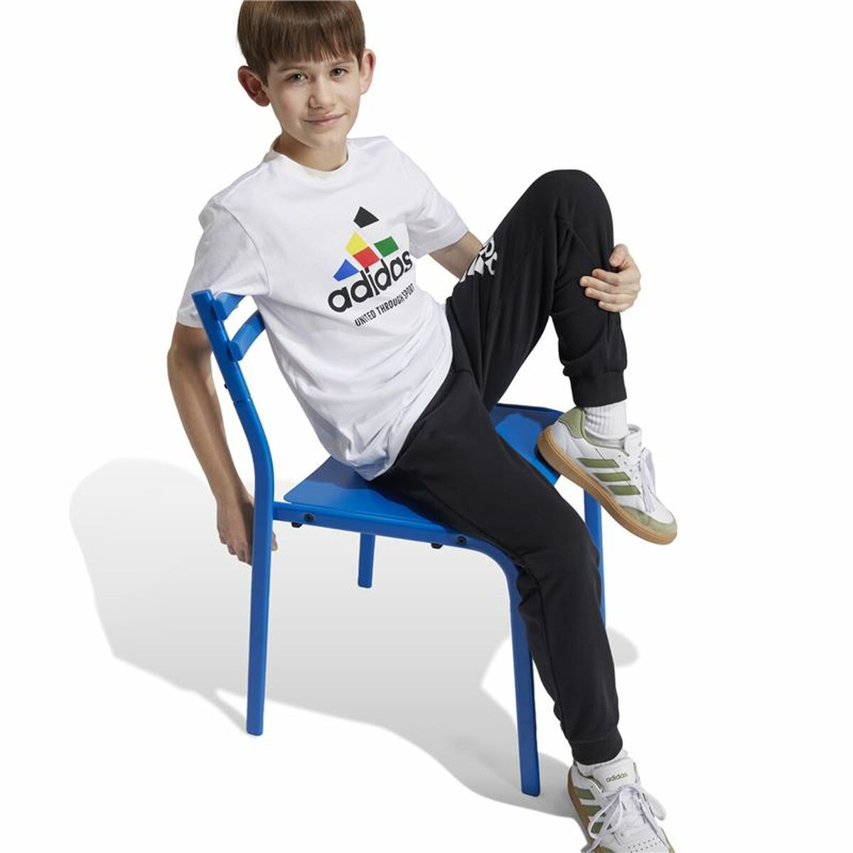 Image secondaire de T shirt à manches courtes Enfant Adidas Nations Blanc