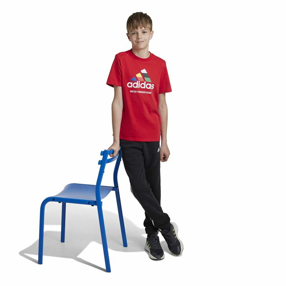 Image secondaire de T-shirt à manches courtes unisex Adidas Tiro Nations Pack Graphic Rouge