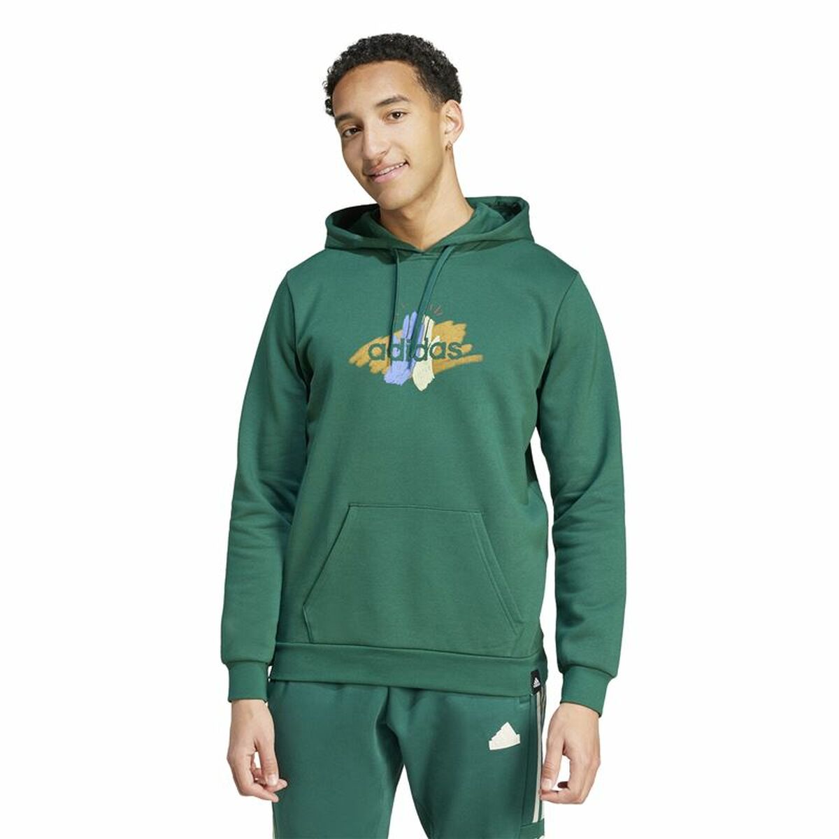 Image secondaire de Sweat à capuche homme Adidas Codes Graphic Vert