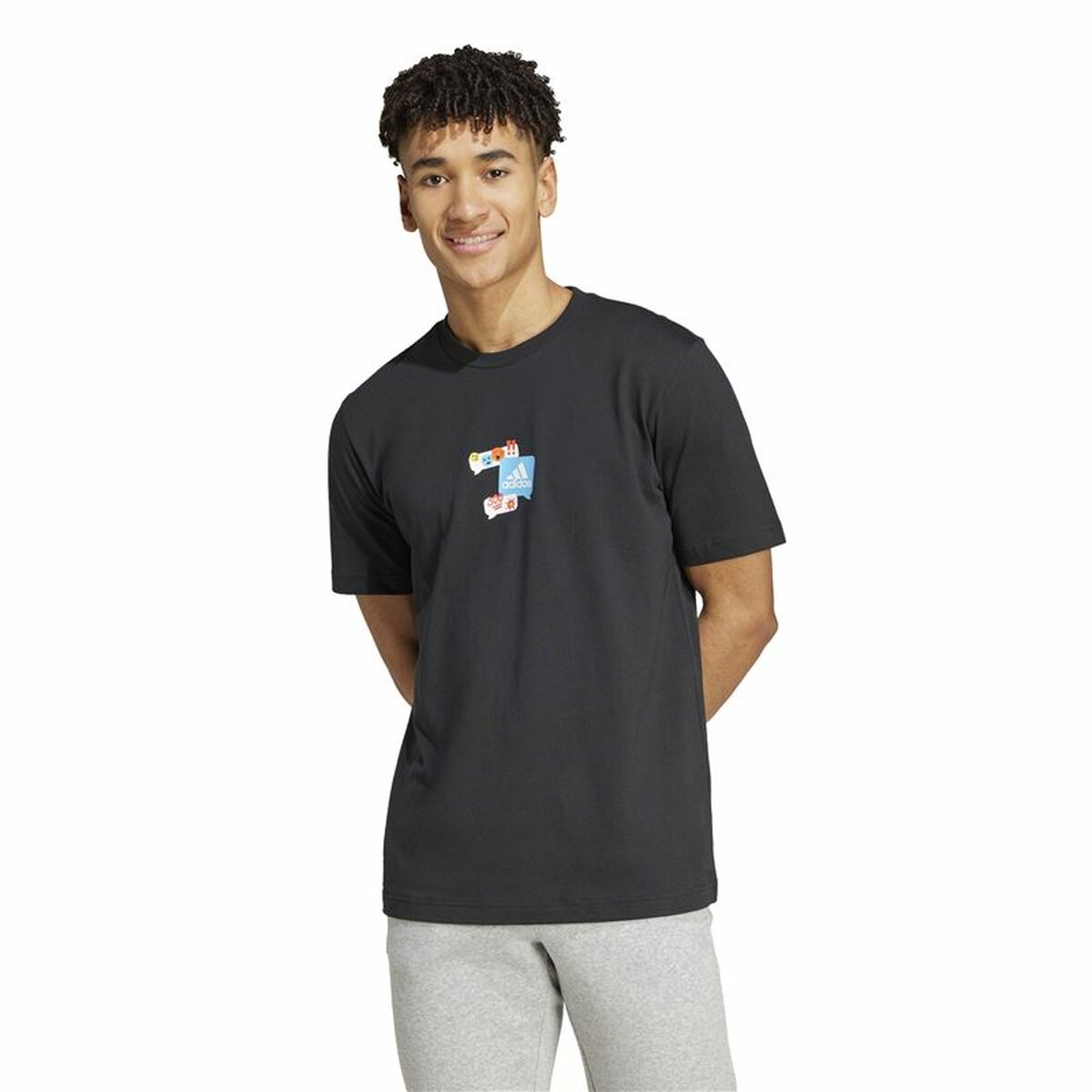 Image secondaire de T-shirt à manches courtes homme Adidas Remoji Graphic L