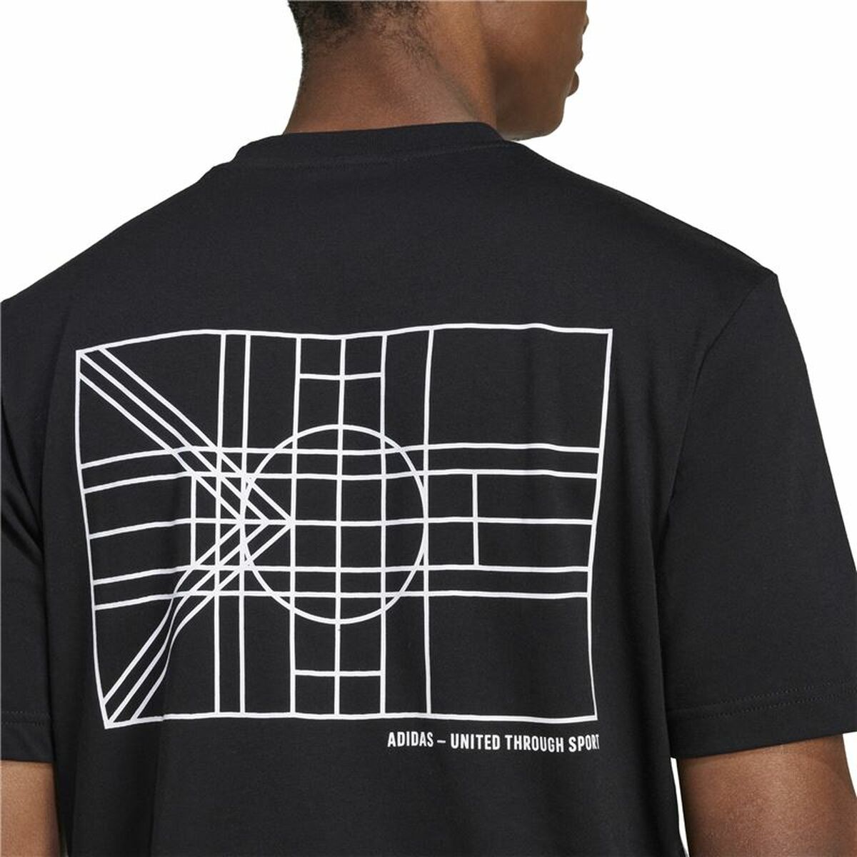 Heren-T-Shirt met Korte Mouwen Adidas House Of Tiro Nations Graphic Zwart