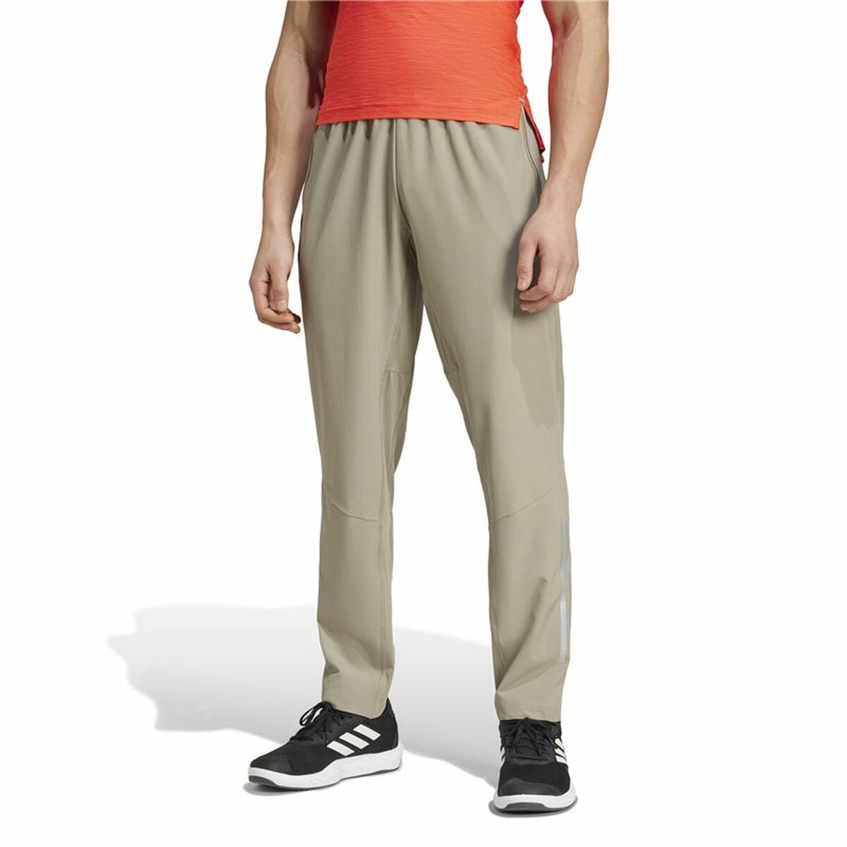 Image secondaire de Pantalon de sport long Adidas Gym+ 3S Gris Homme