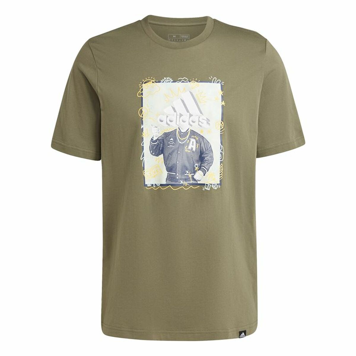 T-shirt à manches courtes homme Adidas Doodle Graphic Vert