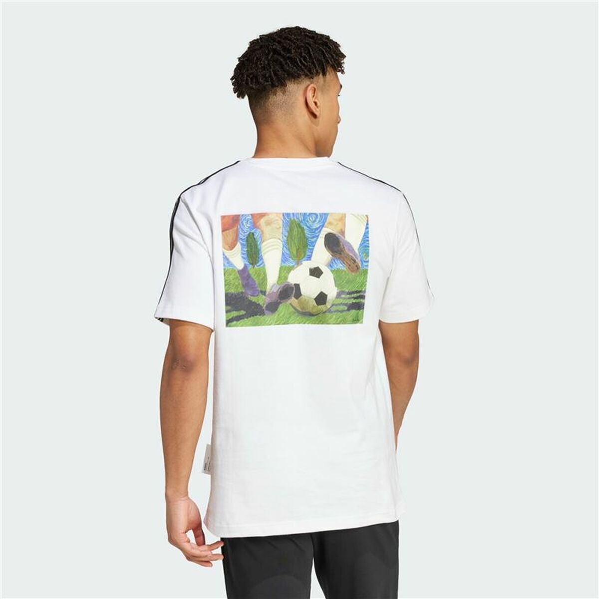 Image secondaire de T-shirt à manches courtes homme Adidas Gallery Graphic Blanc