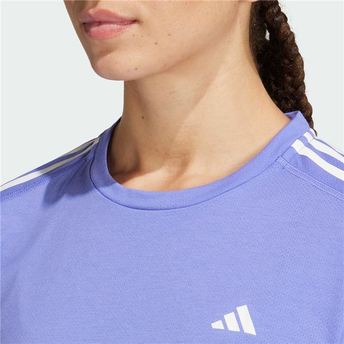 Dames-T-Shirt met Korte Mouwen Adidas Own The Run 3 Bandas