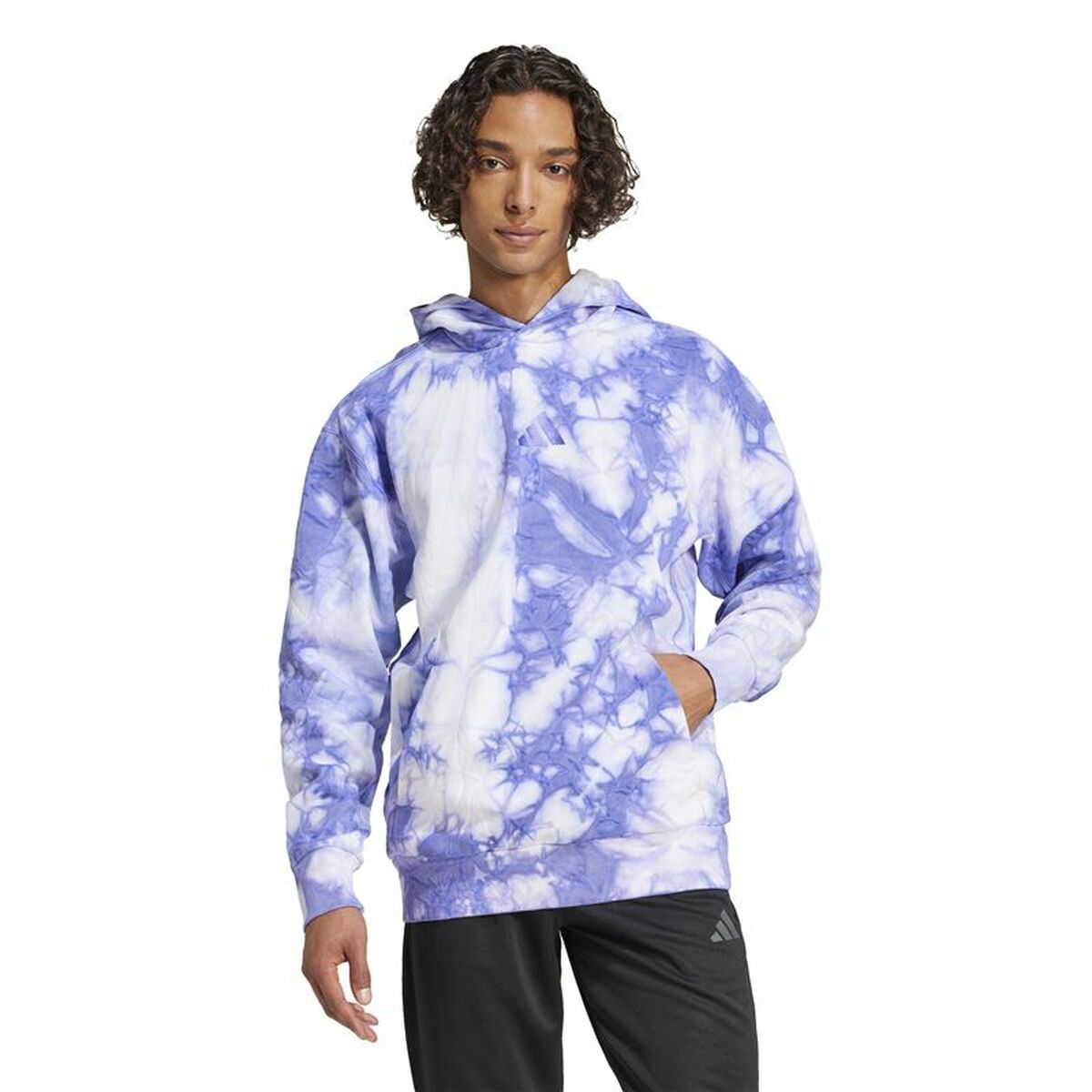 Image secondaire de Sweat à capuche homme Adidas All Szn Fleece Wash Hoodie Bleu XS