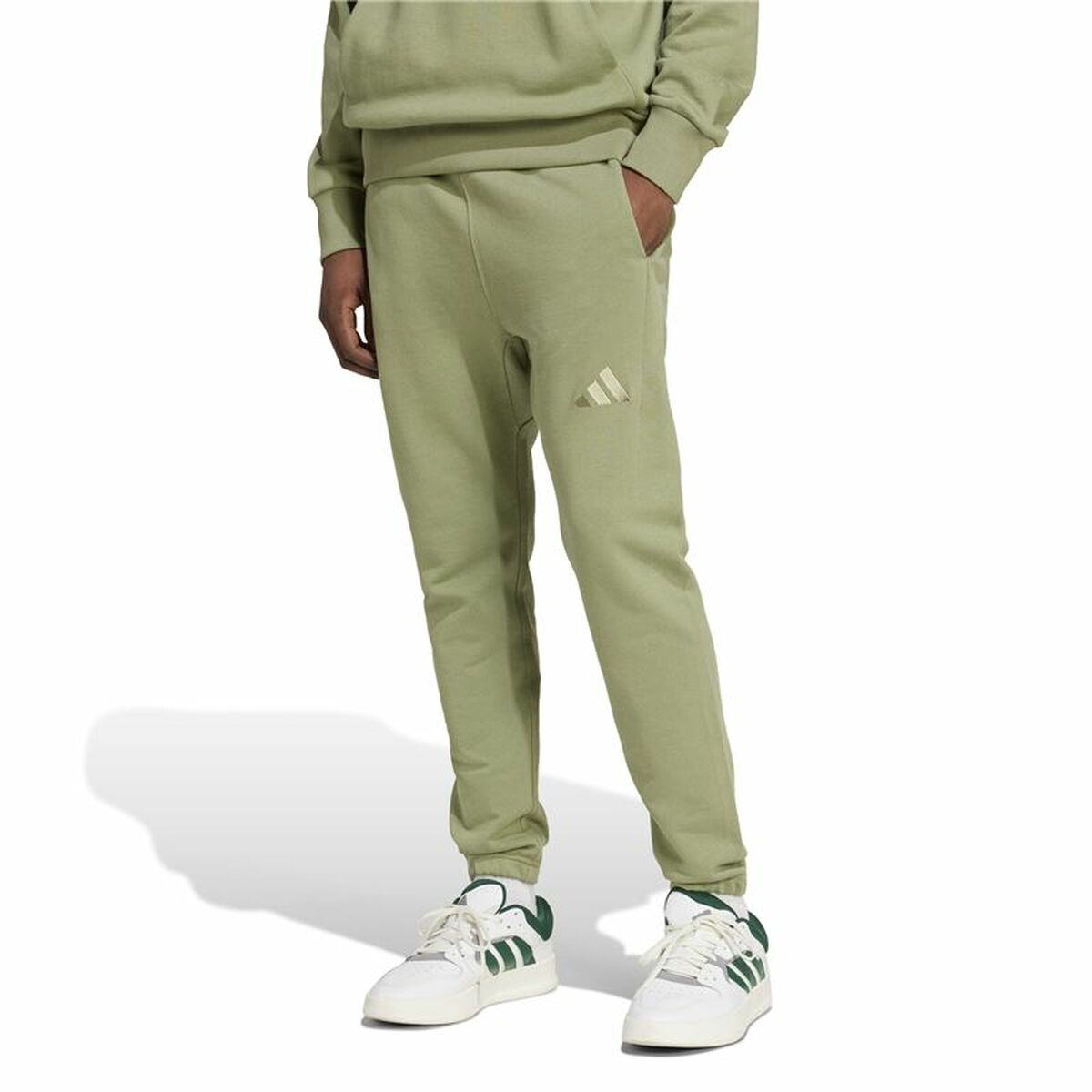 Image secondaire de Pantalon de sport long Adidas Regular Tapered Vert Homme