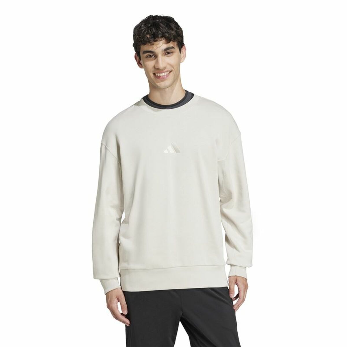 Image secondaire de Sweat sans capuche homme Adidas All Szn French Terry Crew Beige