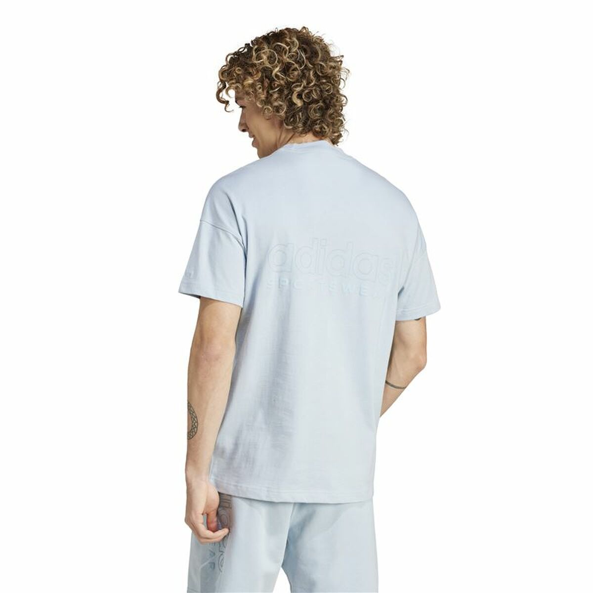 Heren-T-Shirt met Korte Mouwen Adidas All Szn Graphic Blauw