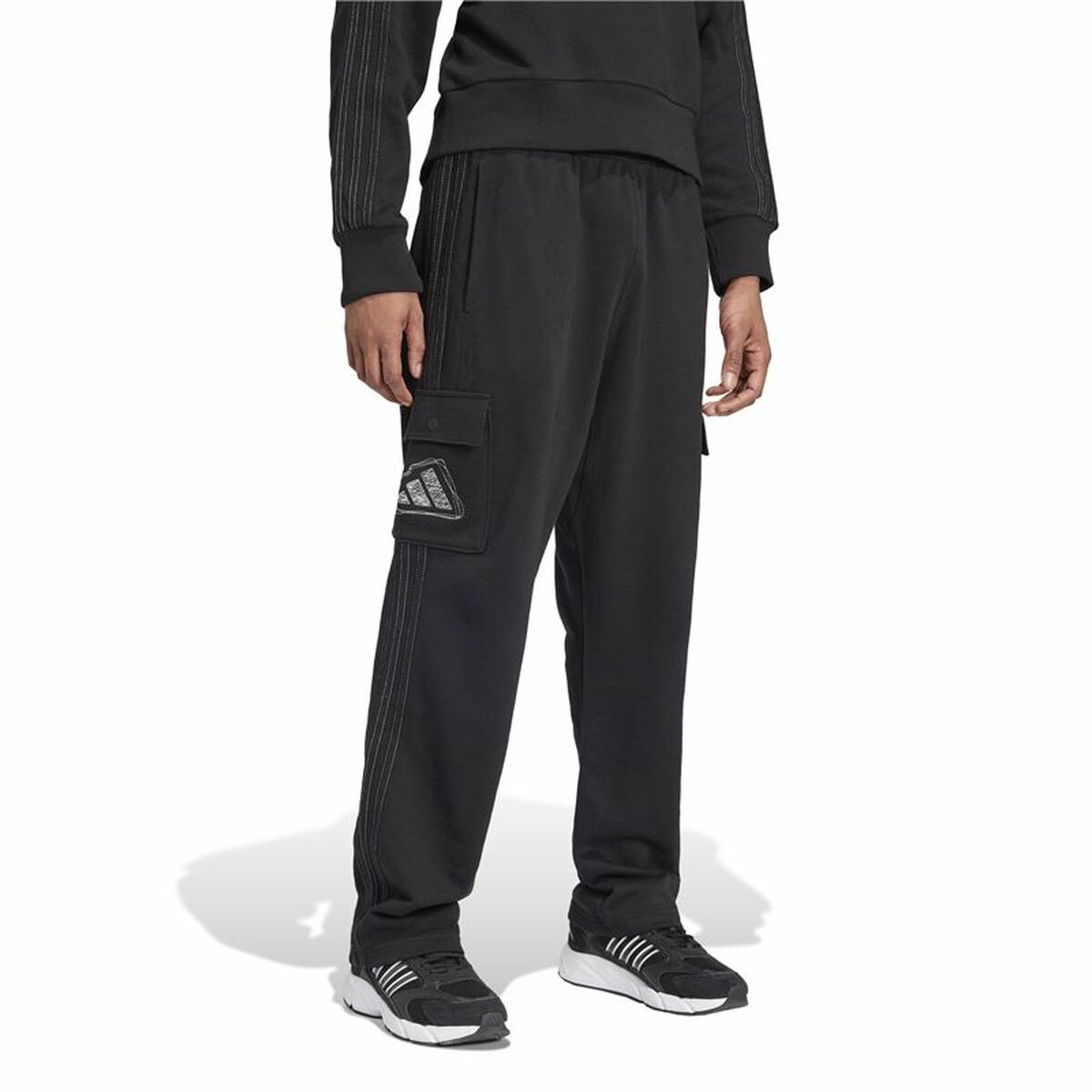 Image secondaire de Pantalon de Sport pour Enfant Adidas Graphic Seasonal Noir