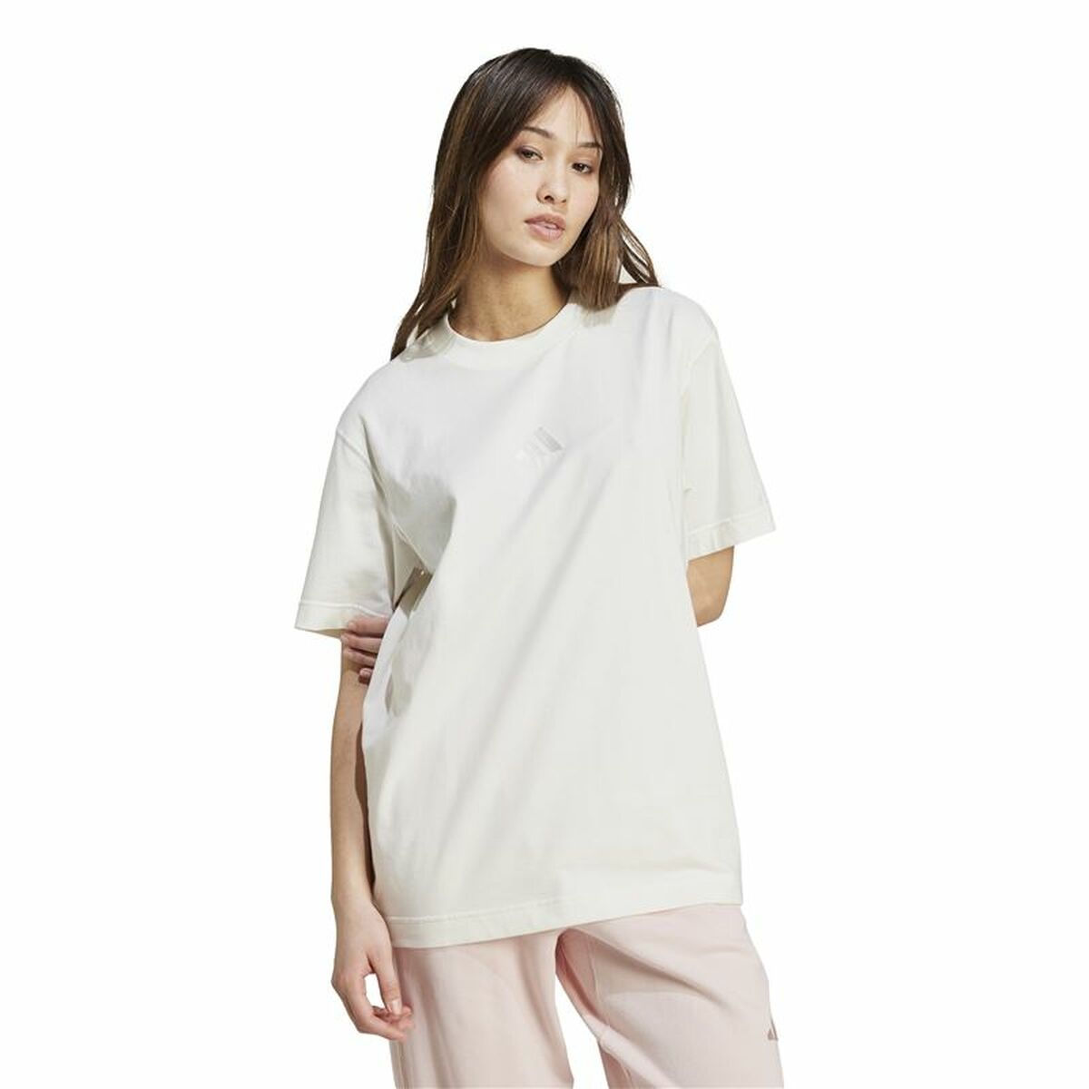 Image secondaire de T-shirt à manches courtes femme Adidas All Szn Loose Blanc