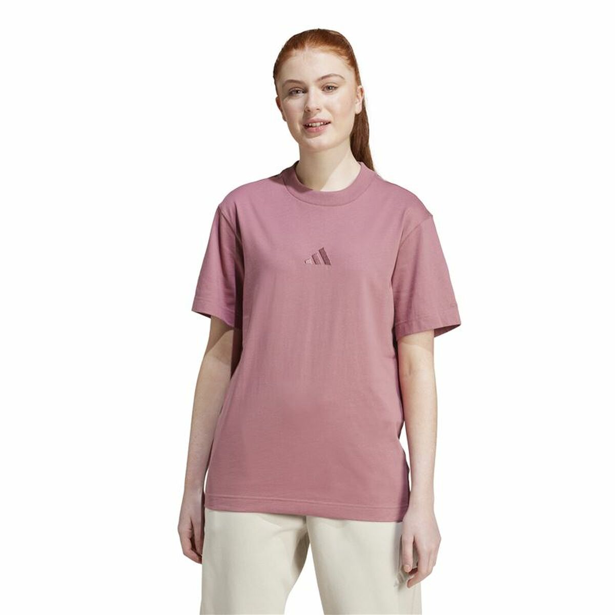 Image secondaire de T-shirt à manches courtes femme Adidas All Szn Loose Rose