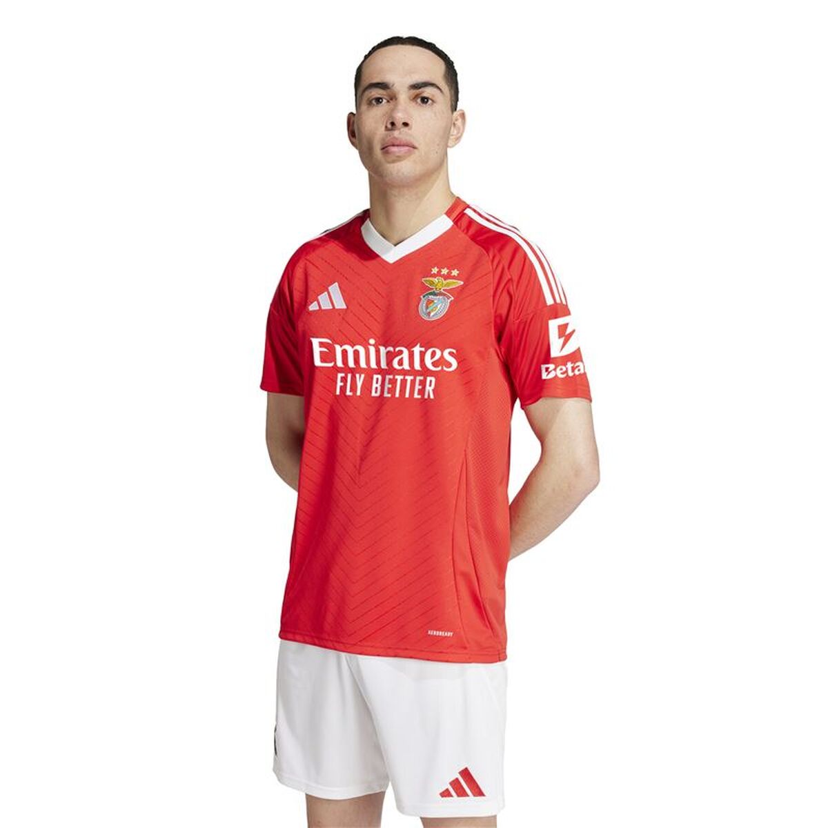 Heren Voetbal T-shirt met Korte Mouwen Adidas SLB Benfica 24/25