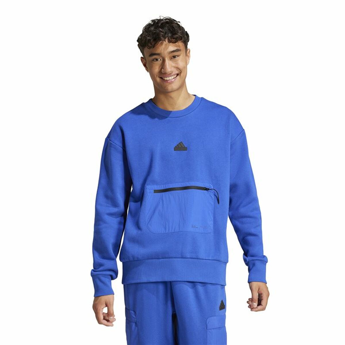 Image secondaire de Sweat sans capuche Adidas City Es e Fleece Bleu