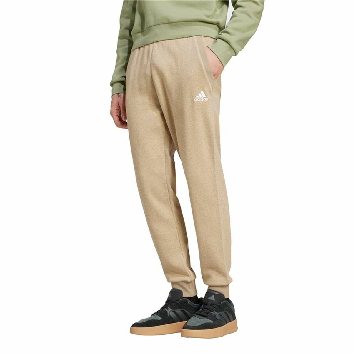Image secondaire de Pantalon de sport long Adidas Seasonal Essentials Melange Marron Homme