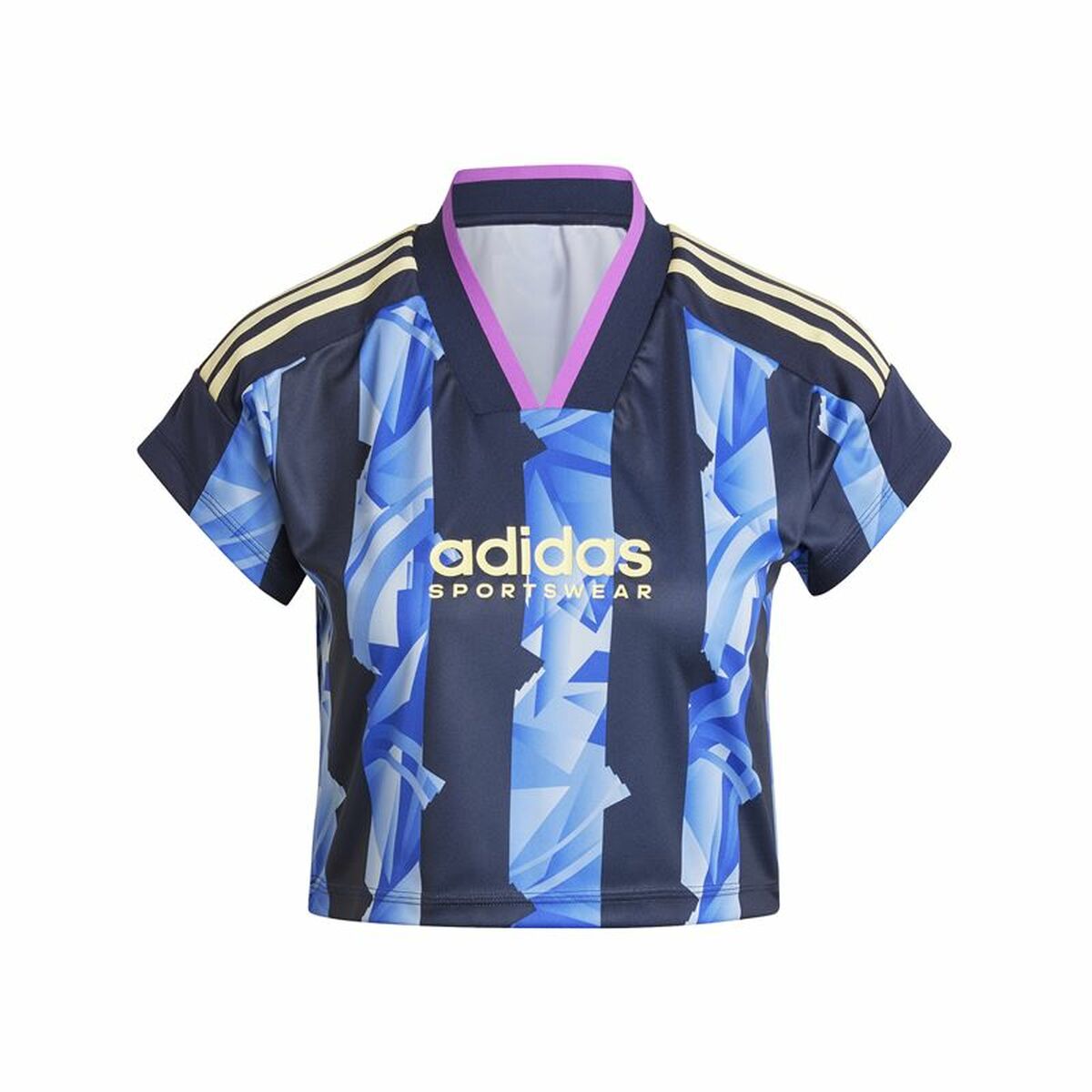 T-shirt à manches courtes femme Adidas Tiro Cut Bleu