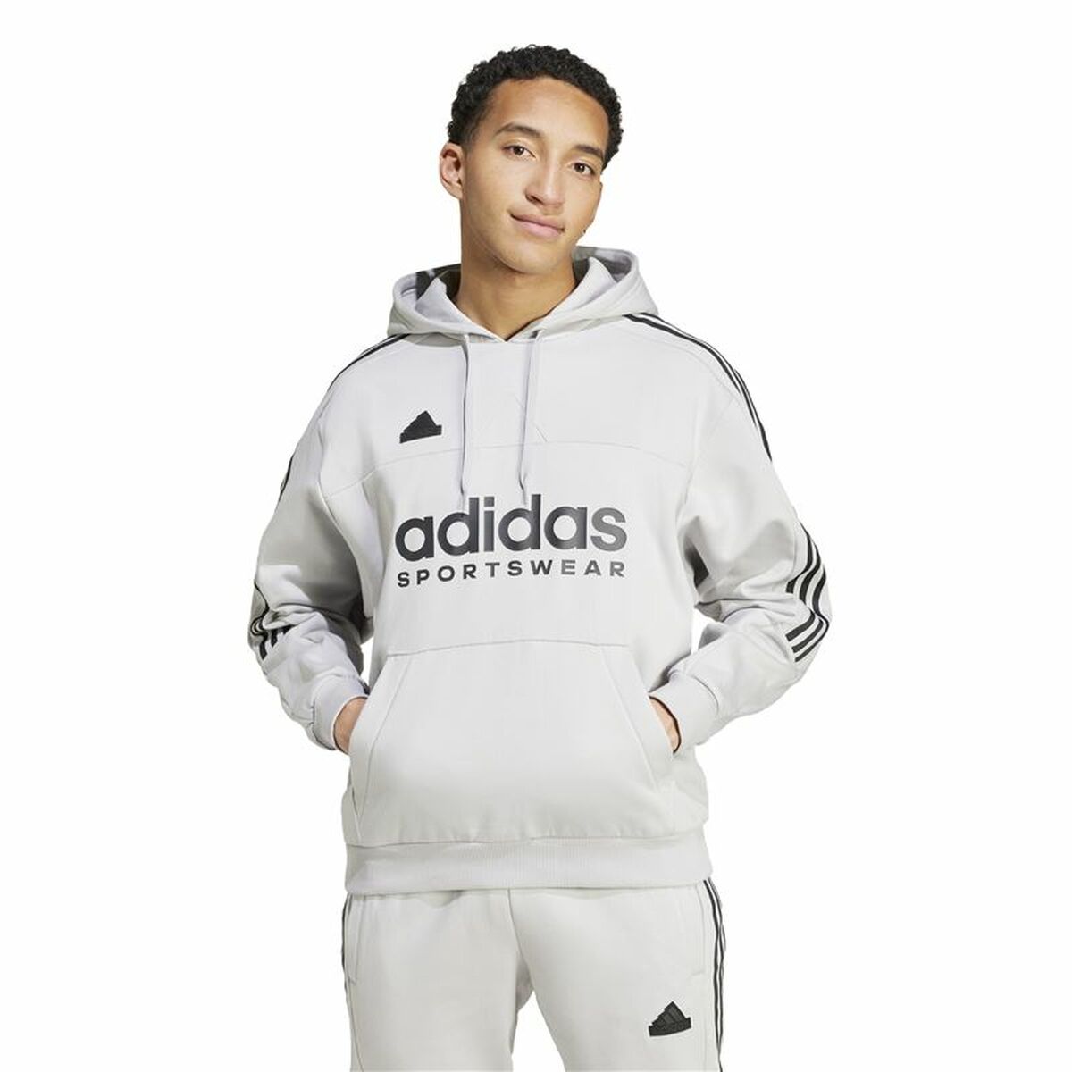 Image secondaire de Sweat à capuche homme Adidas House Of Tiro Fleece Gris XS