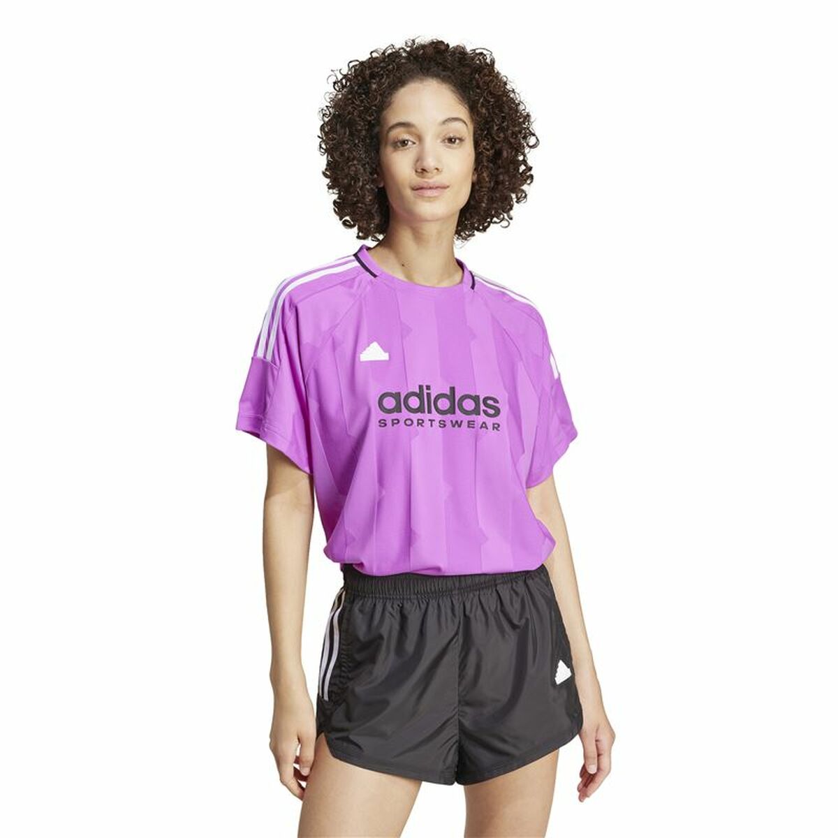 Image secondaire de T-shirt à manches courtes homme Adidas Tiro Cut 3 Violet