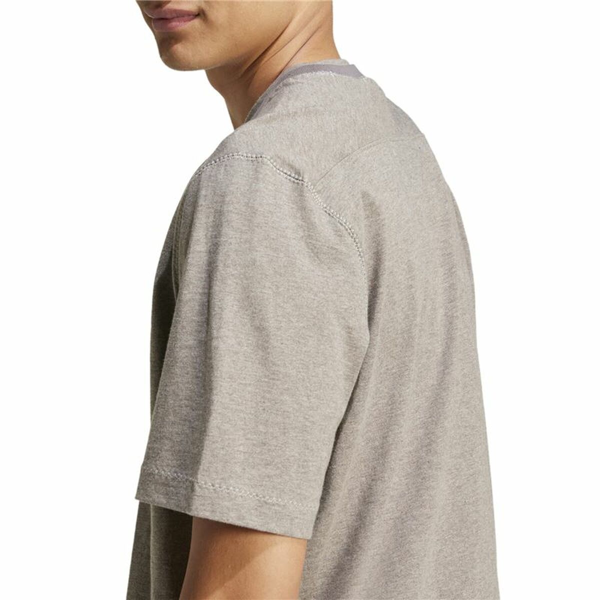 Heren-T-Shirt met Korte Mouwen Adidas Seasonal Essentials Bruin Lichtgrijs