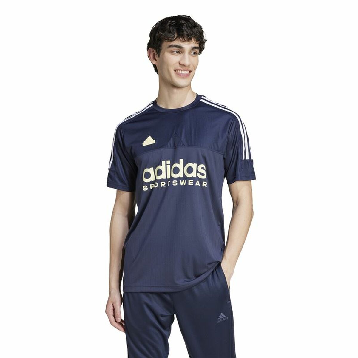 Image secondaire de T-shirt à manches courtes homme Adidas Tiro Bleu