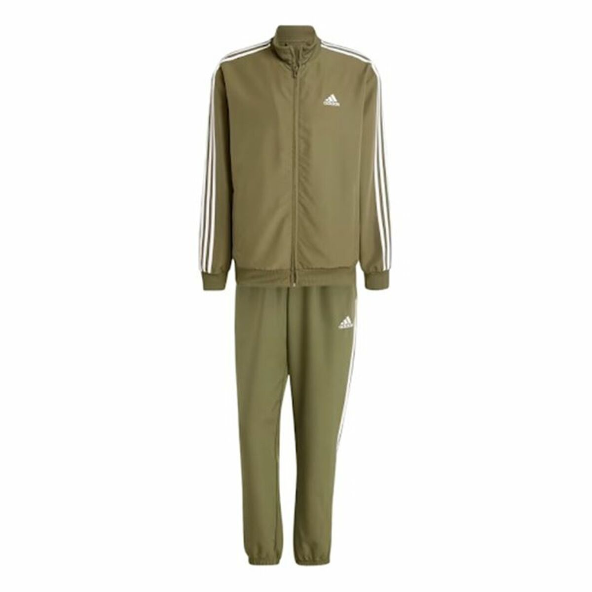 Survêtements Adidas Basic 3S Woven Vert Homme
