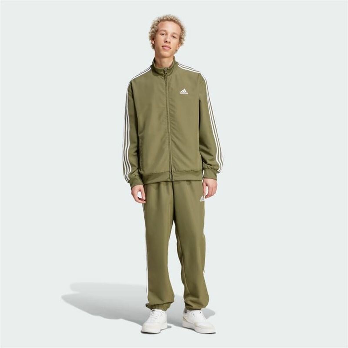 Image secondaire de Survêtements Adidas Basic 3S Woven Vert Homme