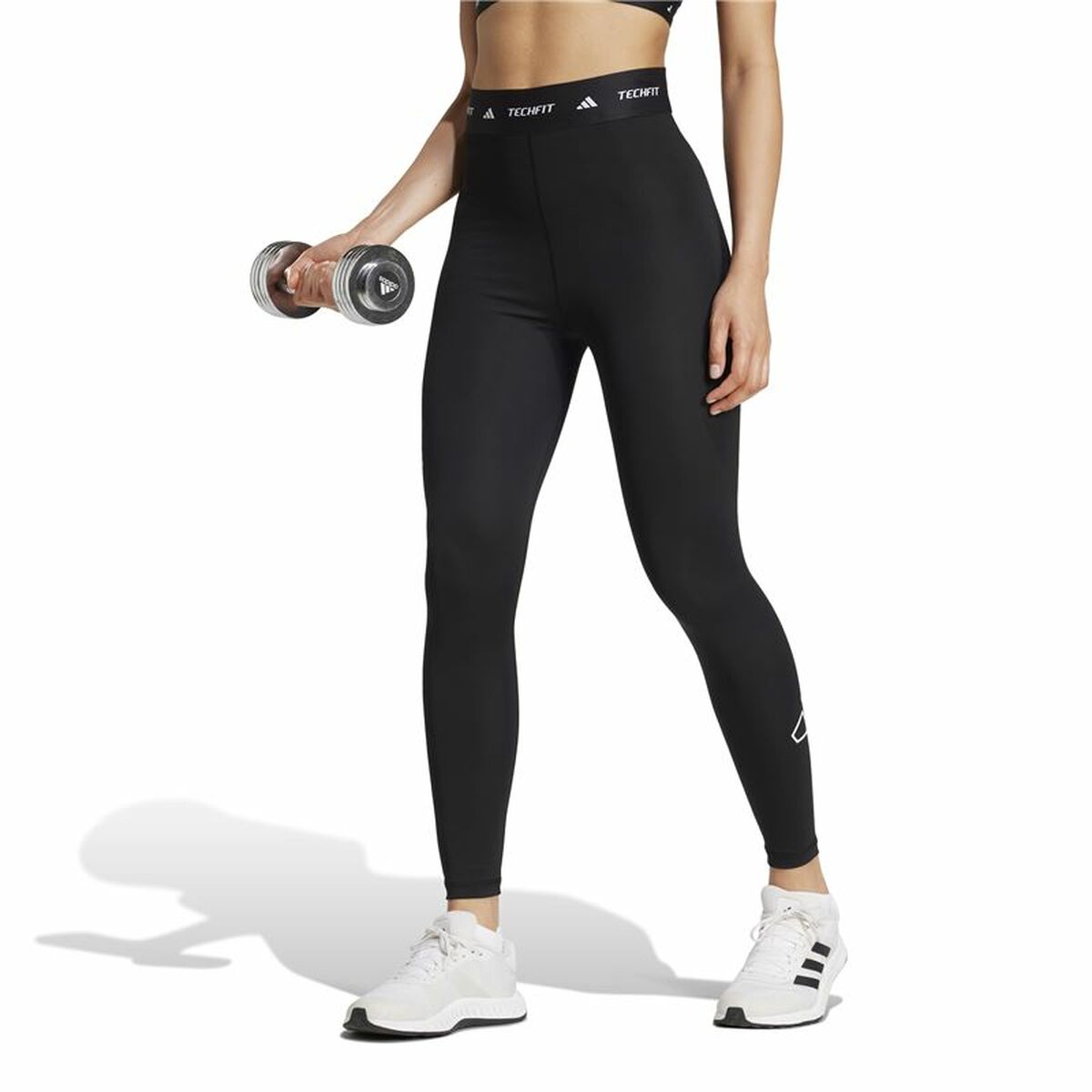 Image secondaire de Leggings de Sport pour Femmes Adidas Techfit Graphic 7/8 Noir