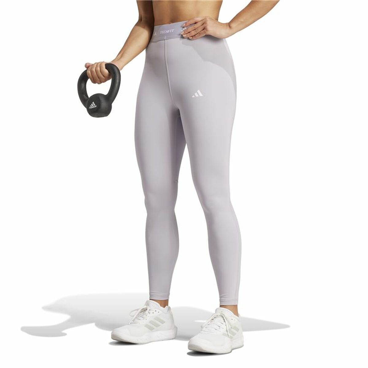 Image secondaire de Leggings de Sport pour Femmes Adidas Techfit 7/8 Gris