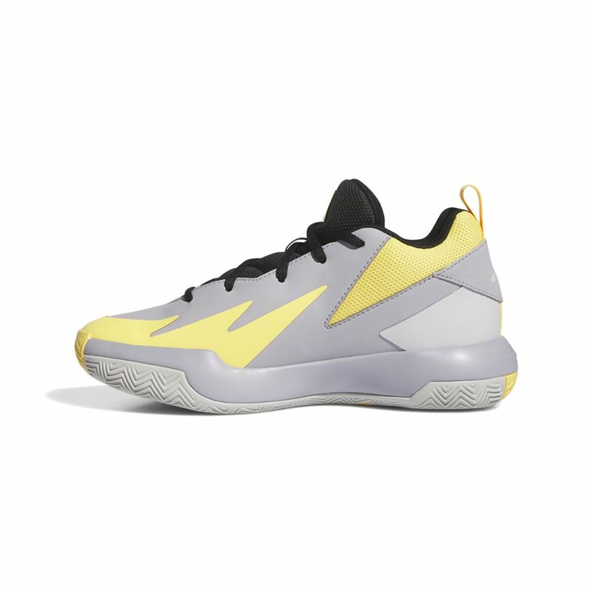 Image secondaire de Chaussures de Basket-Ball pour Enfants Adidas Cross Em Up Select Mid Jaune Gris