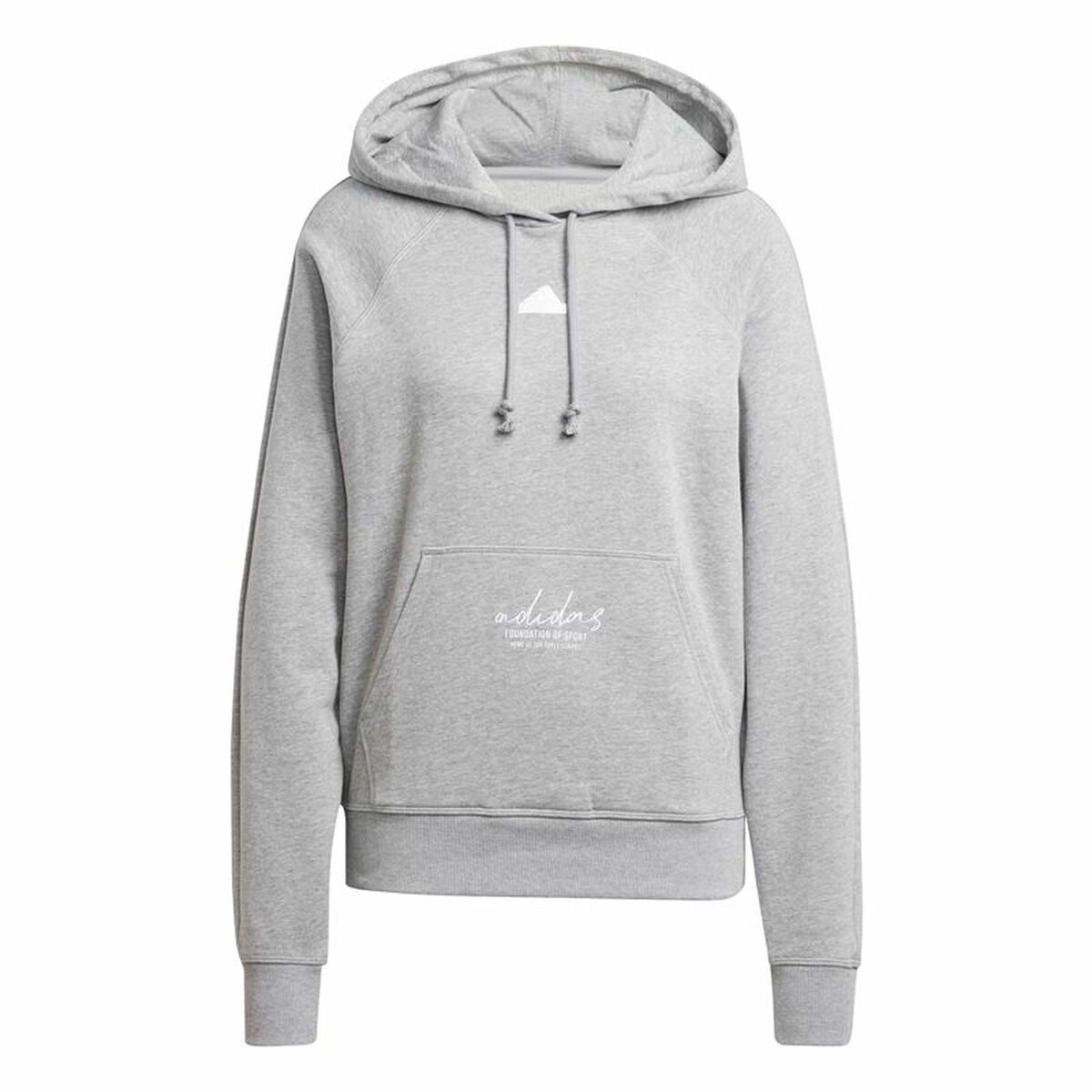 Sweat à capuche homme Adidas Signature Graphic Embroidery French Gris