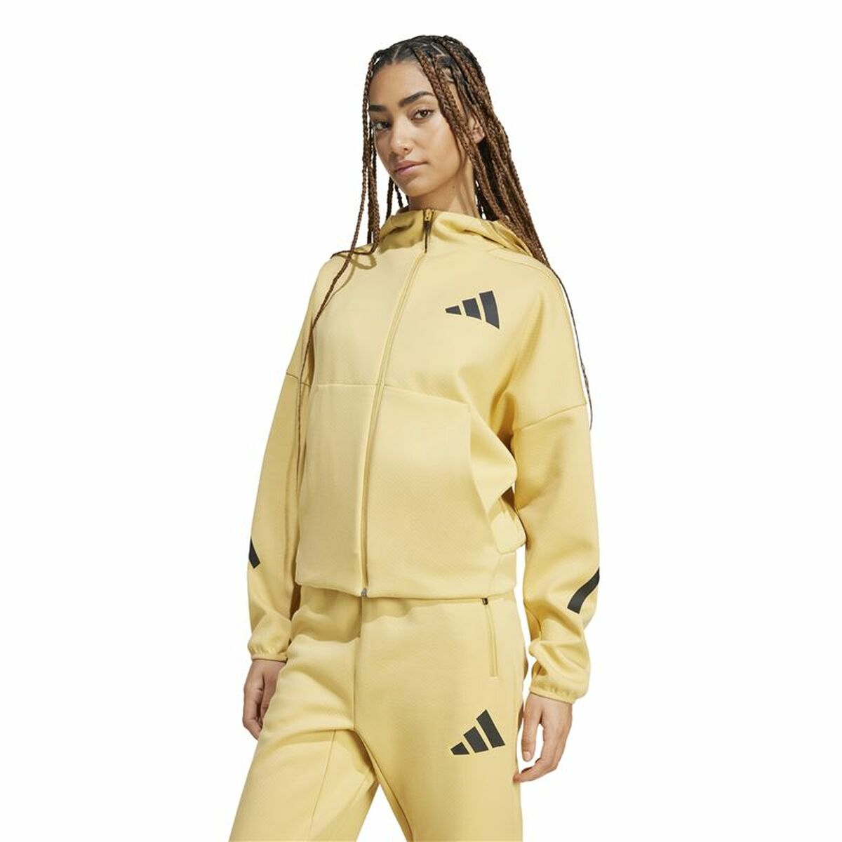 Image secondaire de Veste de Sport pour Femme Adidas Z.N.E. Jaune