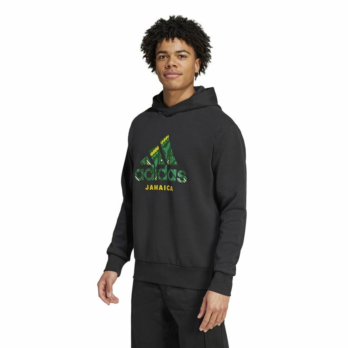Image secondaire de Sweat à capuche homme Adidas Jamaica Seasonal Doubleknit Noir