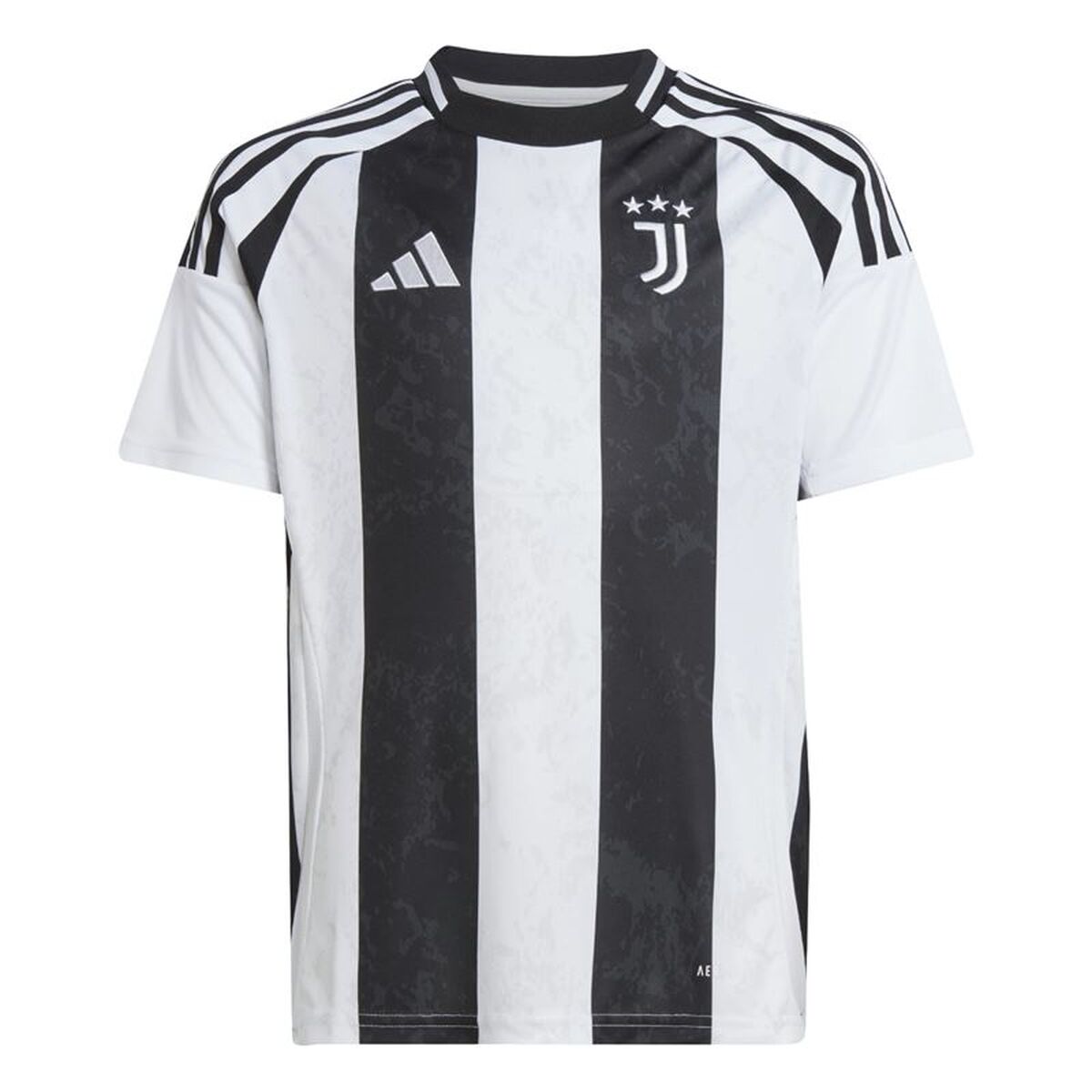 Voetbal short met korte mouwen voor kinderen Adidas Juventus 24/25 Home Zwart
