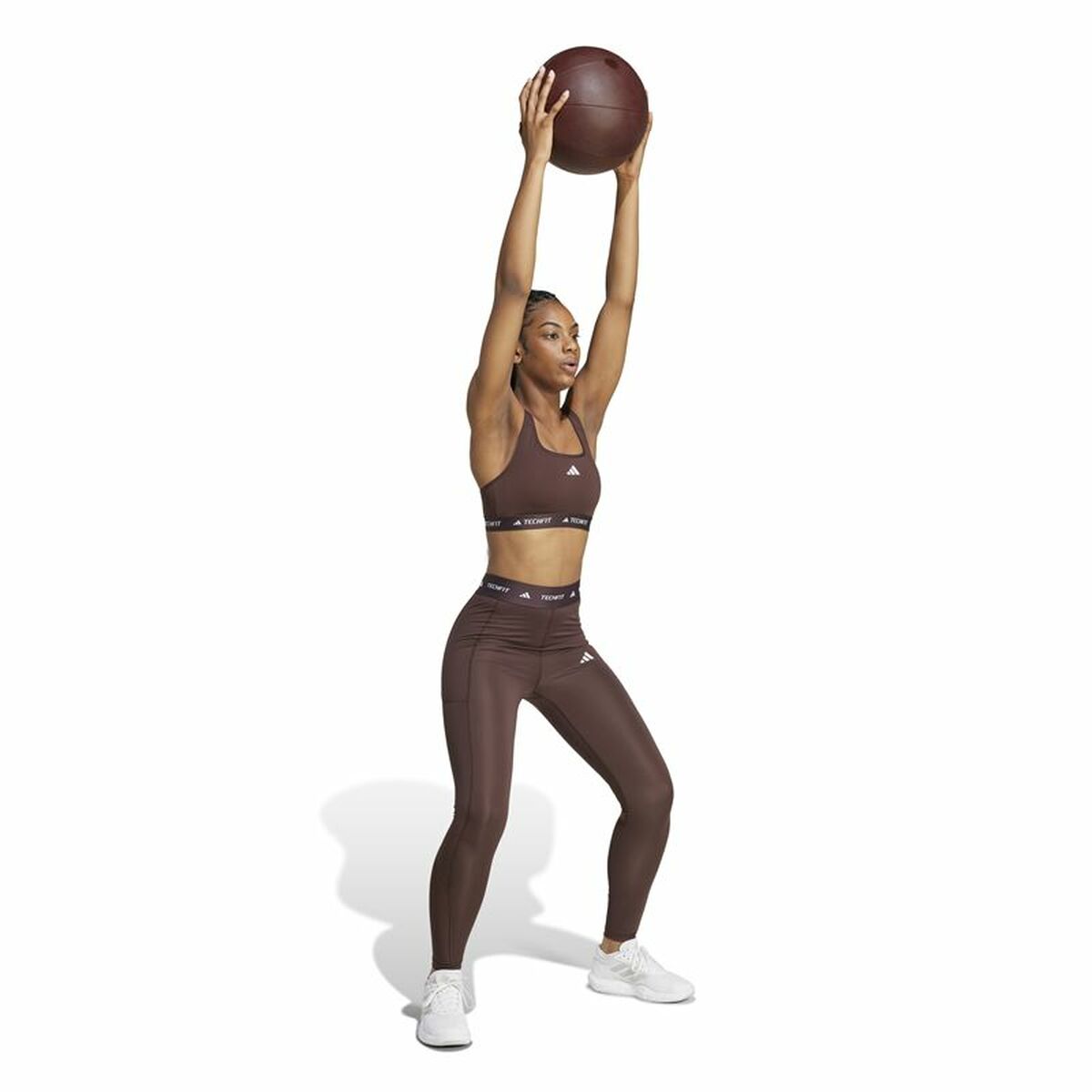 Sportbeha Adidas Techfit Medium Bruin