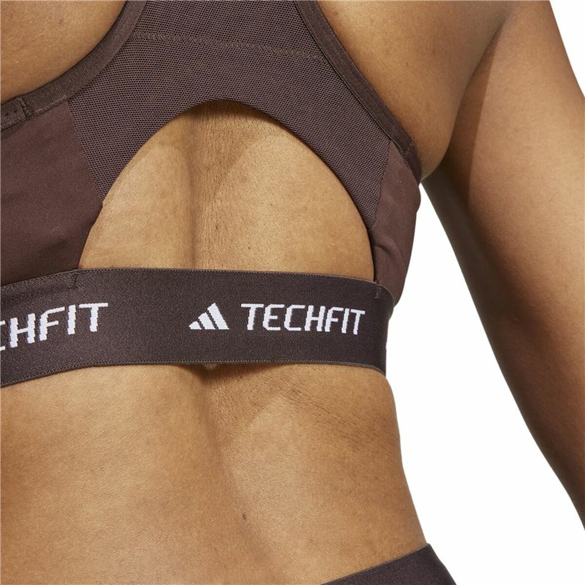 Sportbeha Adidas Techfit Medium Bruin
