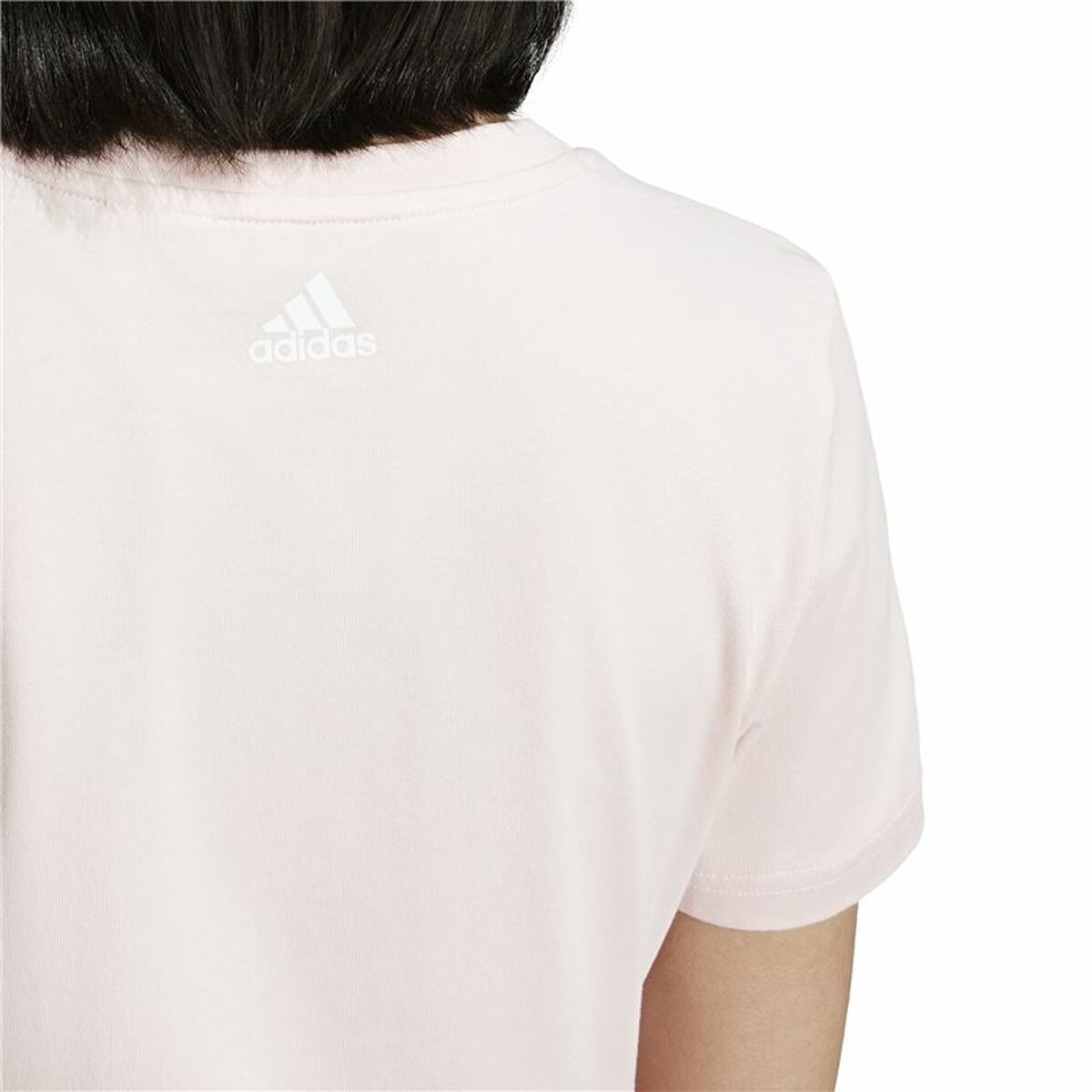 Child’s Short Sleeve T-Shirt Adidas Essentials Linear Logo Cotton Slim Fit