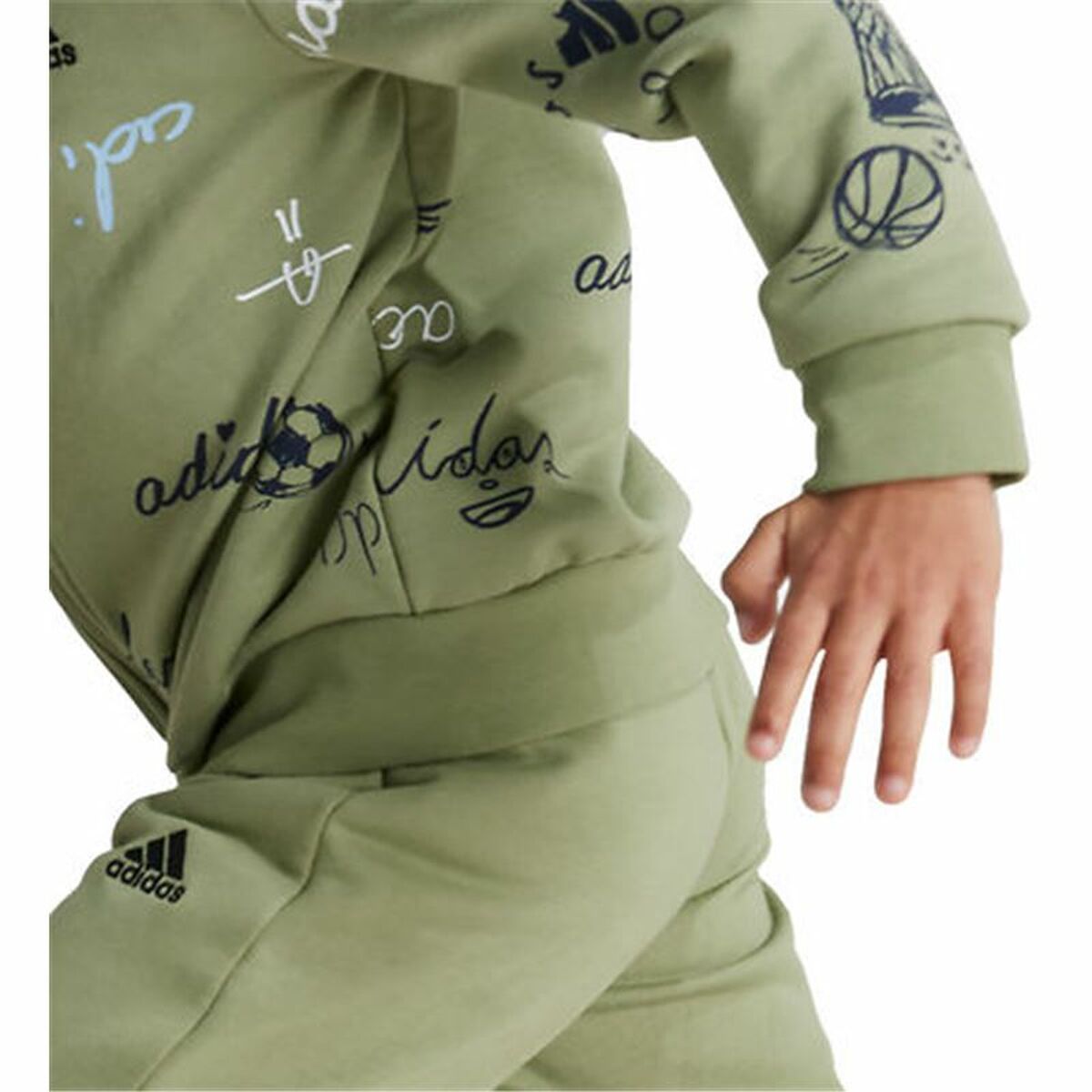 Childrenâs Tracksuit Adidas Brand Love Little Green