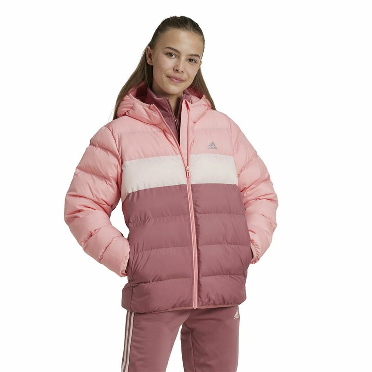 Image secondaire de Veste de Sport pour Enfants Adidas Synthetic Down Rose
