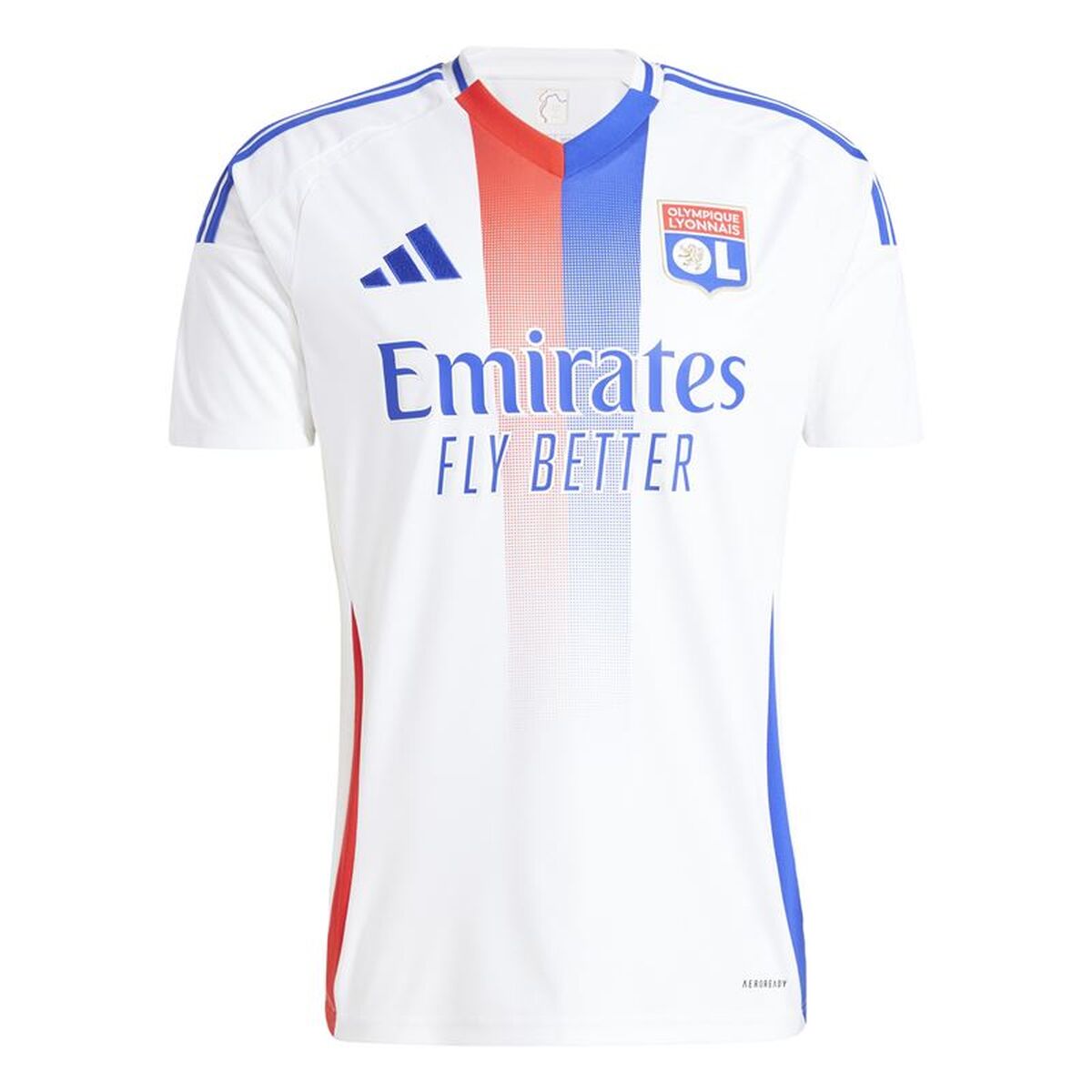Heren Voetbal T-shirt met Korte Mouwen Adidas Olympique Lyonnais 24/25 Home