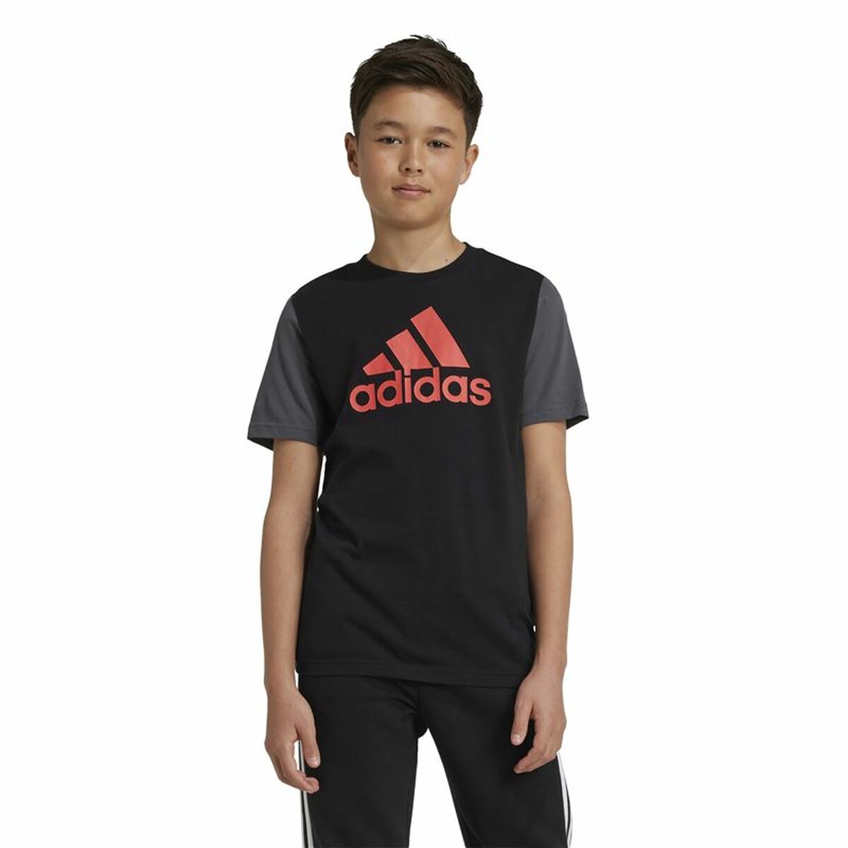 Image secondaire de T-shirt à manches courtes unisex Adidas Essentials Noir