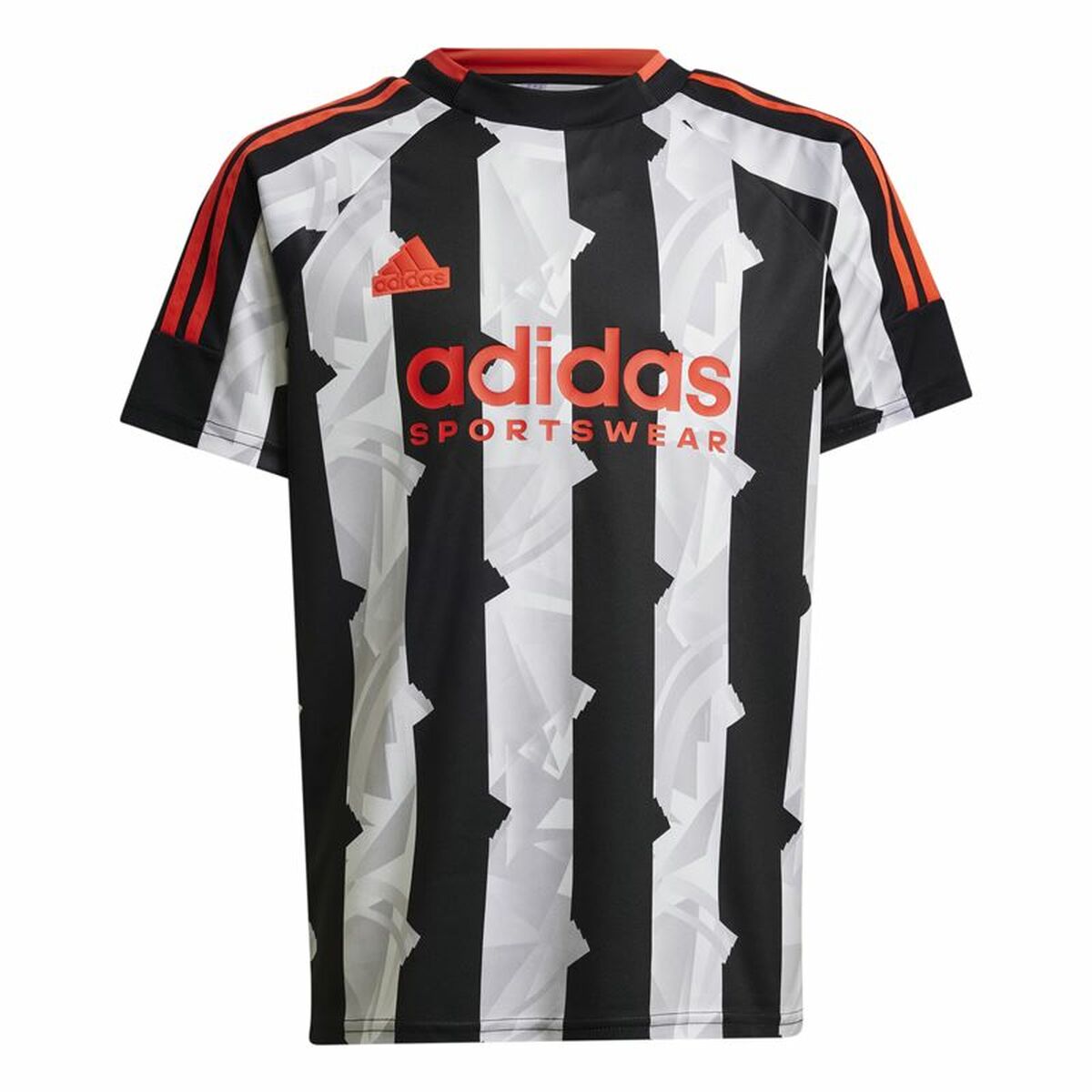 T-shirt à manches courtes enfant Adidas Tiro Blanc Noir